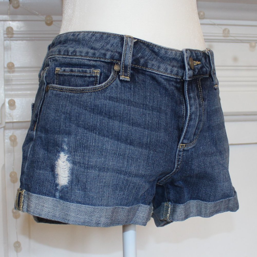 Paige Distressed Denim Shorts